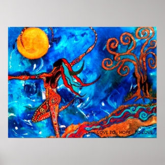 Dancing with the moon poster