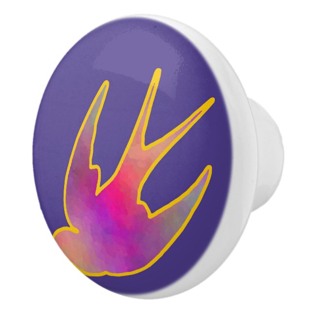 Dancing with the Wind Moonlight Ceramic Knob (Right)