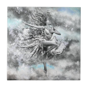 Dancing Woman Ceramic Tile