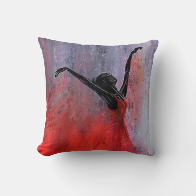 Dancing Woman Pillow (Front)