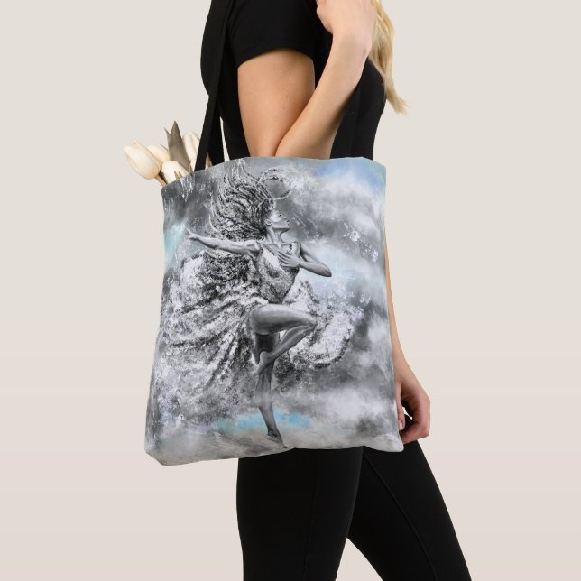 Dancing Woman Tote Bag (Close Up)
