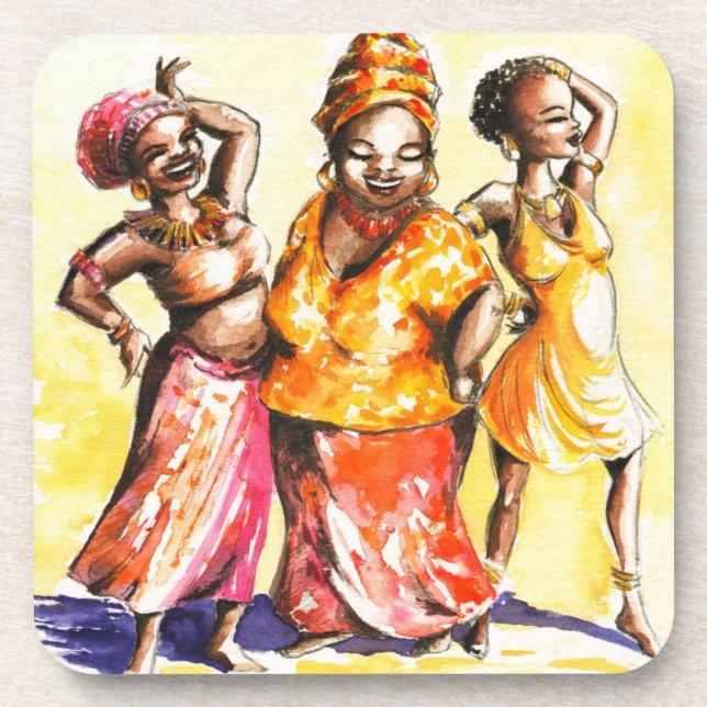 Dancing women coaster (Front)
