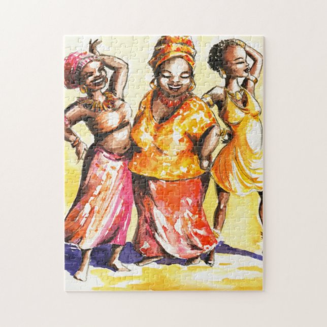 Dancing women jigsaw puzzle (Vertical)
