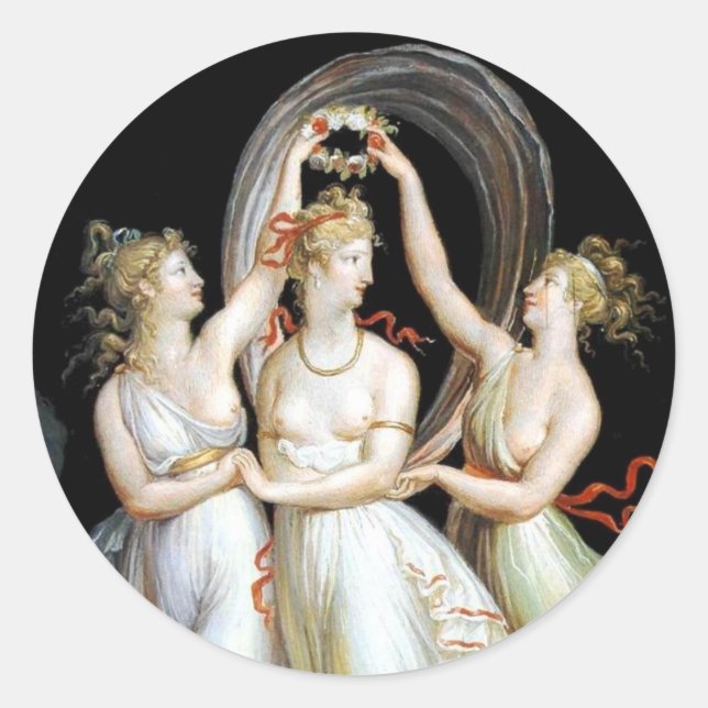 Dancing Women Sticker (Front)