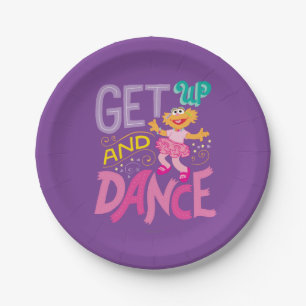 Dancing Zoe Paper Plate