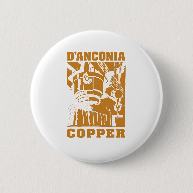 d'Anconia Copper / Copper Logo 6 Cm Round Badge (Front)
