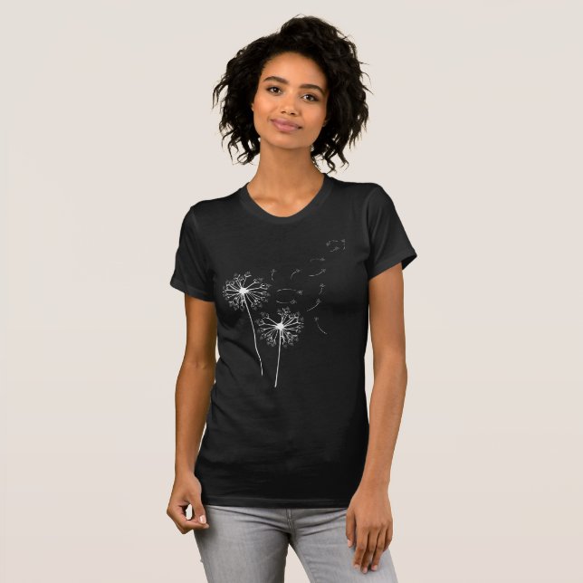 Dandeleon puff cyclists cool  T-Shirt (Front Full)