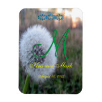 Dandelion 3d Monogram