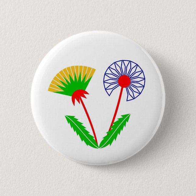 Dandelion 6 Cm Round Badge (Front)
