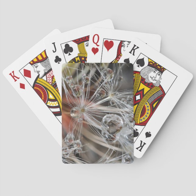 Dandelion Abstract Playing Cards (Back)
