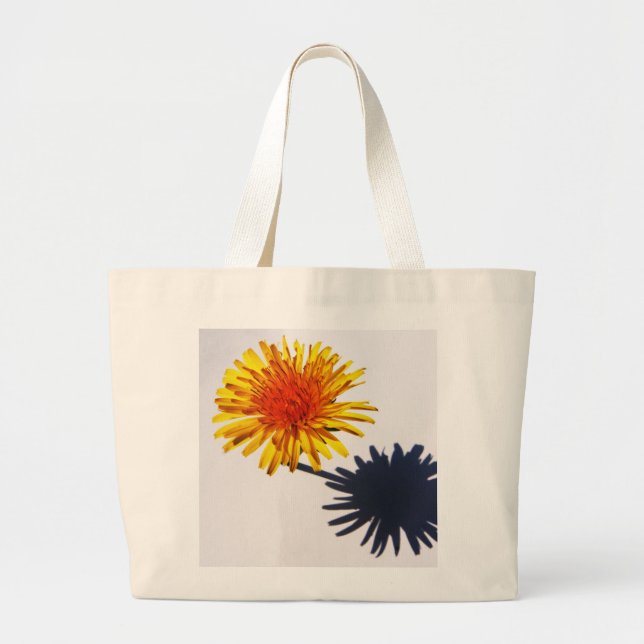 Dandelion and Shadow jtcna Large Tote Bag (Front)