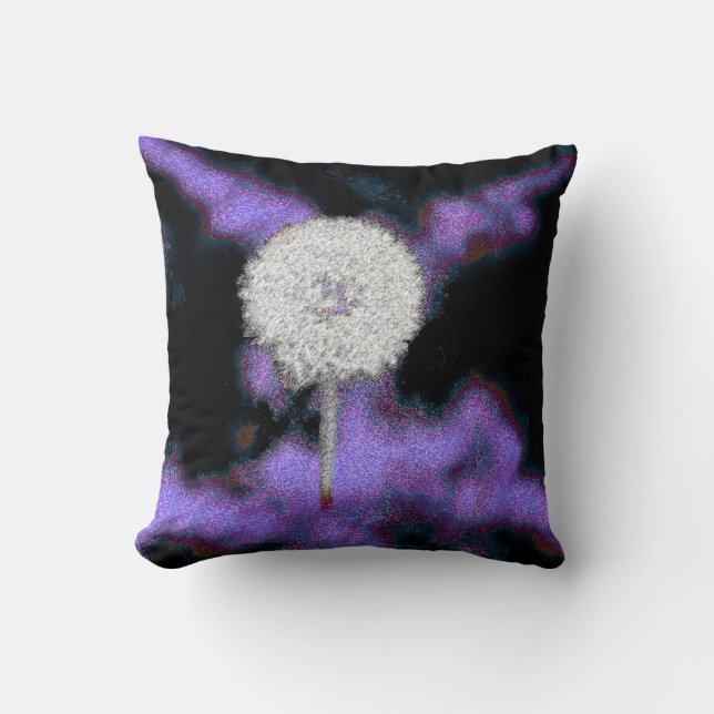 Dandelion Art Decor Pillow (Front)