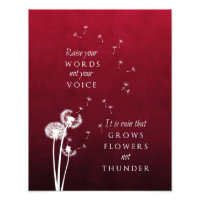 Dandelion Art - Raise your words