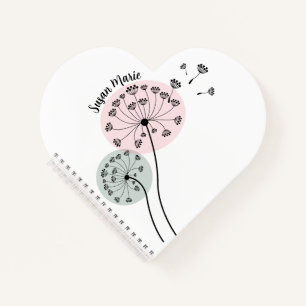 Dandelion Art Spiral Notebook