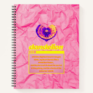 dandelion-Artistic-soft-feminine-spiritu notebook