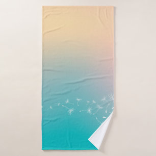Dandelion background dandelion bath towel