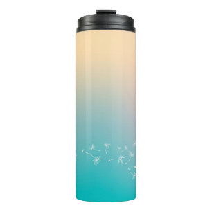 Dandelion background dandelion thermal tumbler