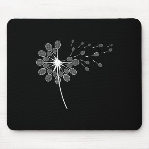Dandelion Badminton Racket Shirt Badminton Player Mouse Mat
