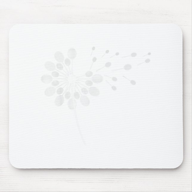 Dandelion Badminton Racket Shirt Badminton Player  Mouse Mat (Front)