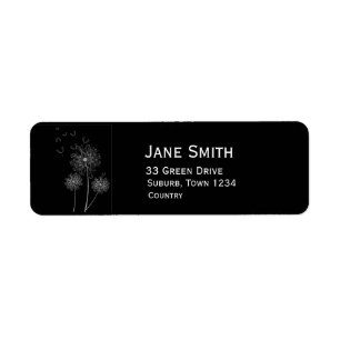 Dandelion black and white stylish