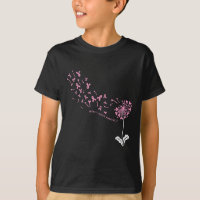Dandelion Breast Cancer Awareness Pink RIbbon Supp