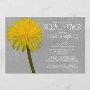 Dandelion Bridal Shower Invitations