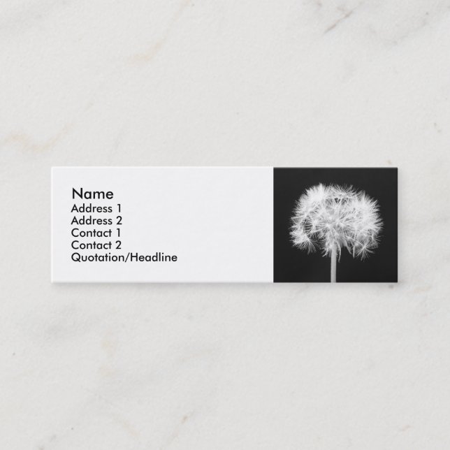 Dandelion Business Card (Front)
