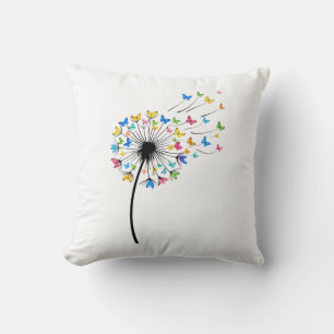 Dandelion butterfly flow cushion