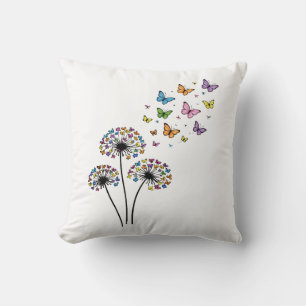 Dandelion butterfly flow cushion