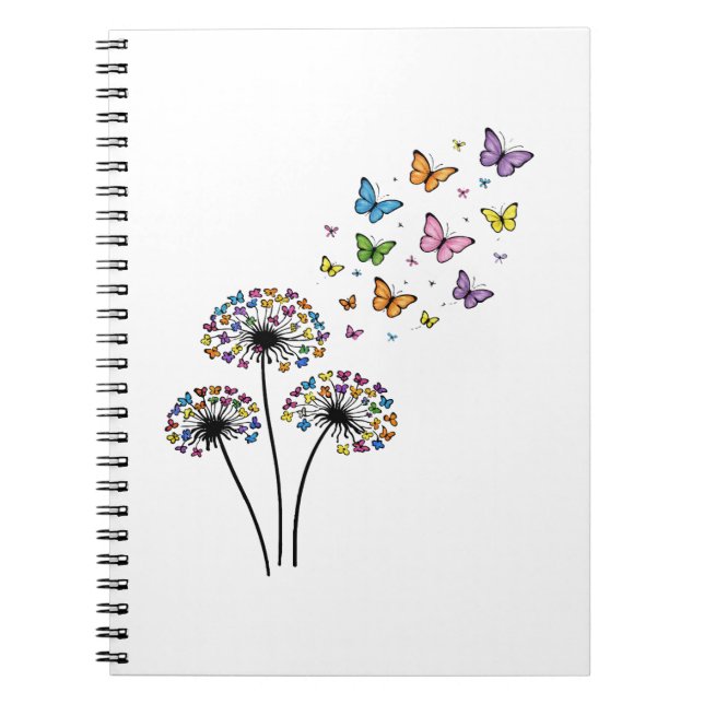 Dandelion butterfly flow notebook (Front)