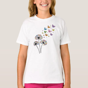 Dandelion butterfly flow T-Shirt