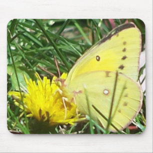 Dandelion Butterfly Mouse Mat