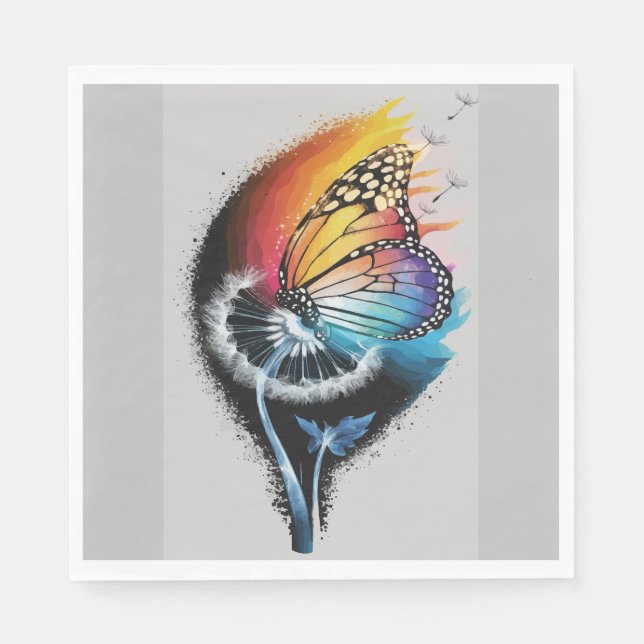 Dandelion butterfly napkin (Front)