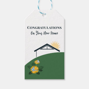 Dandelion Butterfly New Home Congratulations Gift Tags