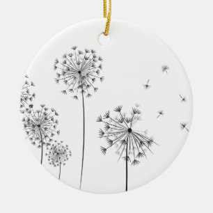 Dandelion Ceramic Tree Decoration