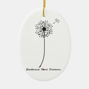 Dandelion Ceramic Tree Decoration