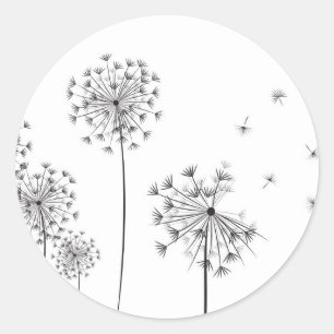 Dandelion Classic Round Sticker