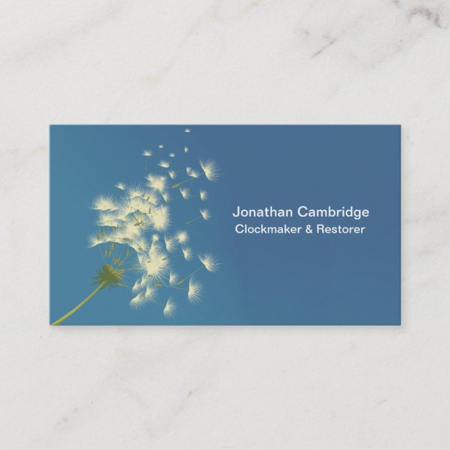 dandelion clock business card (Front)