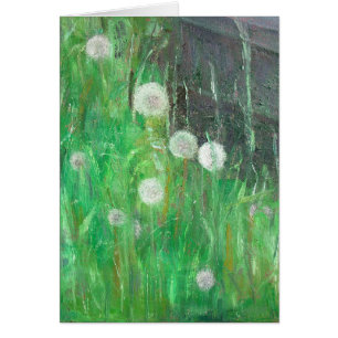 Dandelion Clocks in Grass 2008 oil on canvas
