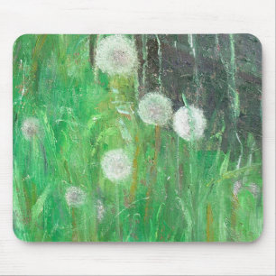 Dandelion Clocks in Grass 2008 oil on canvas Mouse Mat