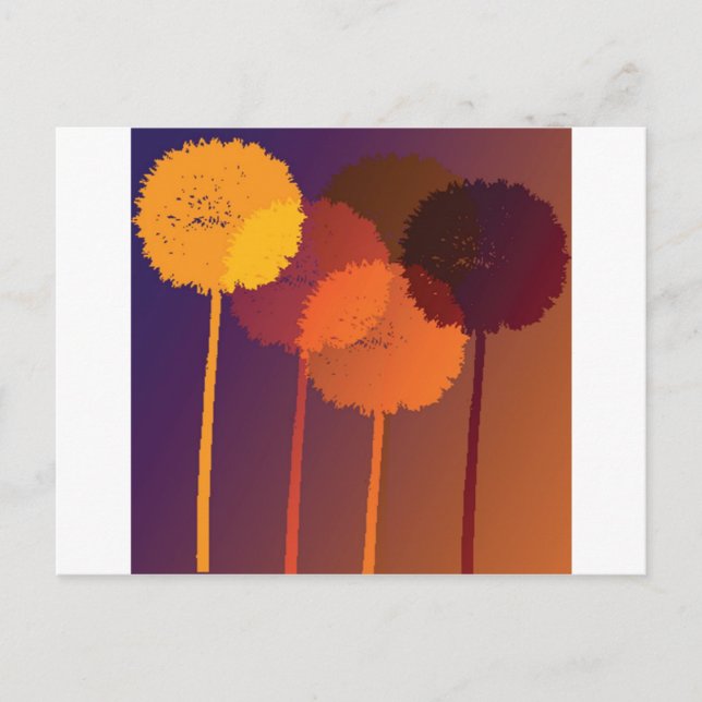 dandelion clocks postcard (Front)
