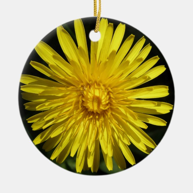 Dandelion Custom Birthday Ceramic Tree Decoration (Front)