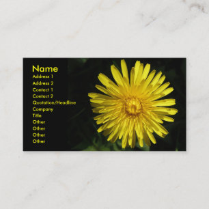 Dandelion Customisable Business Card