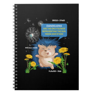 Dandelion Dancing Hedgehog Educational Notebook
