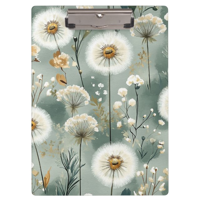 Dandelion Design Series #3 Clipboard (Front)