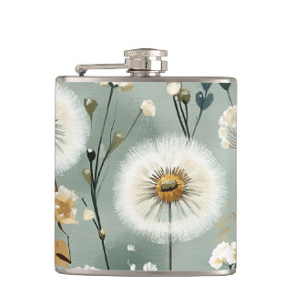 Dandelion Design Series #3 Hip Flask