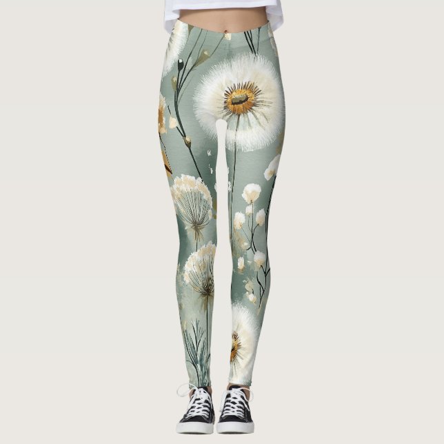 Dandelion Design Series #3 Leggings (Front)