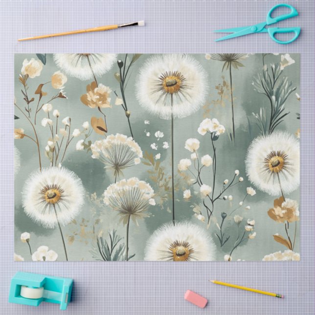 Dandelion Design Series #3 Tissue Paper (Craft)