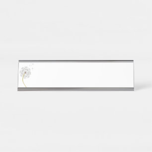 Dandelion Desk Name Plate