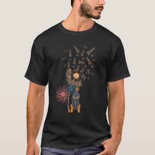Dandelion Doberman Owner Dog Animal Pet Owner Dobe T-Shirt